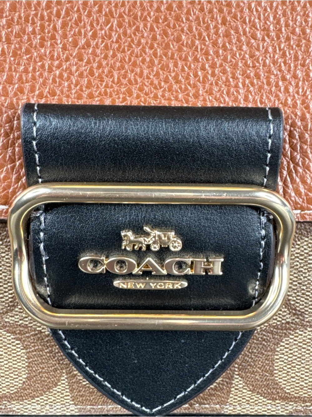COACH Morgan Shoulder Bag in Colorblock Signature Canvas - Picture 6 of 11
